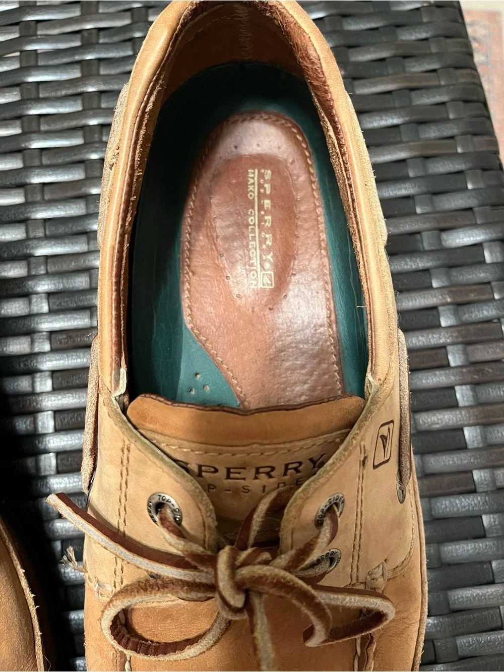 Sperry Classic Men's Tan Leather Boat Shoes Size 8.5